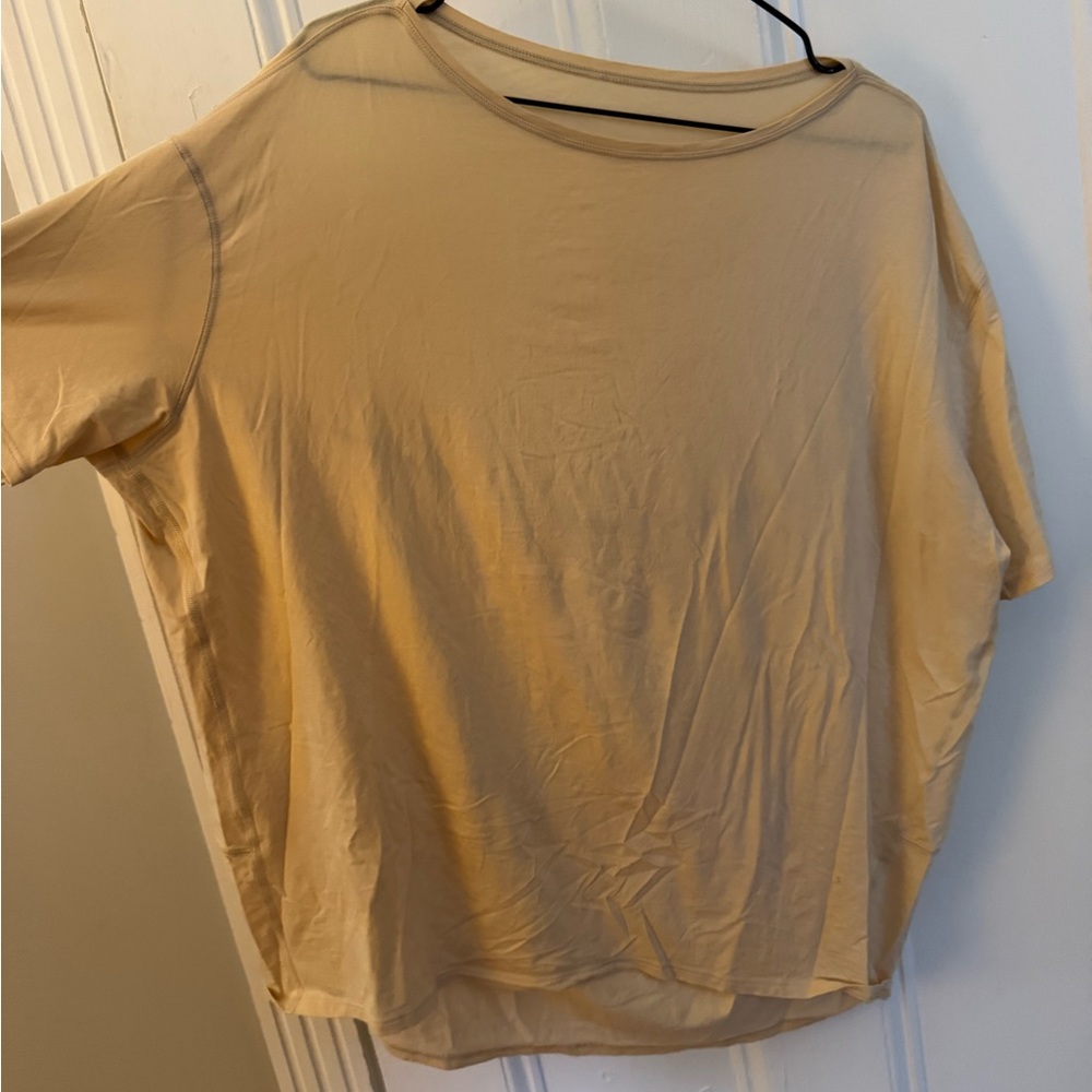 lululemon athletica Short Sleeve Tee in Light Beige
